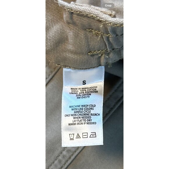 Aeropostale Utility Cargo Pants Womens M Khaki Baggy Wide Leg Grunge 90s Y2K - Picture 9 of 13